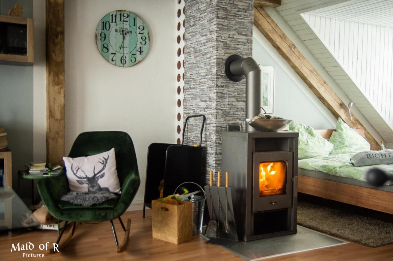 Studio - Grosses Wohn-Schlafzimmer - Dachterrasse - Kamin - Kuche - Hohes Venn - Monschau - Eifel - Hunde Willkommen Beim Hof Vierzehnender Exteriér fotografie